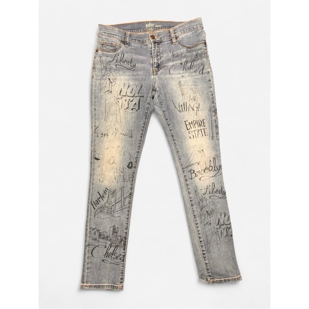 Y2K skinny jeans from the Soho collection by New York & Company. Size 8‎